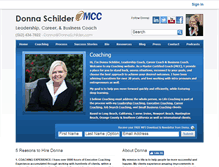 Tablet Screenshot of donnaschilder.com